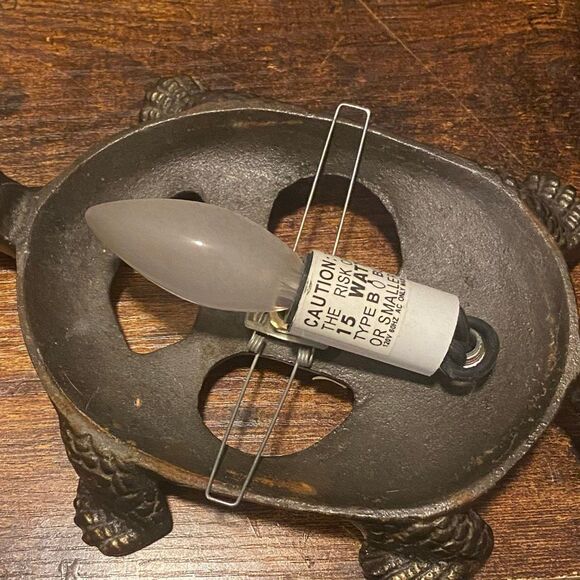 Murano Style Millefiori Glass Turtle Night Light Lamp Colorful Art Glass Decor - Picture 12 of 12